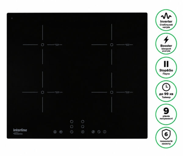 Варильна поверхня Interline VIK 860 SIB BG - 2