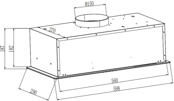 Витяжка Interline RIMMY BL A/60/PB - 2
