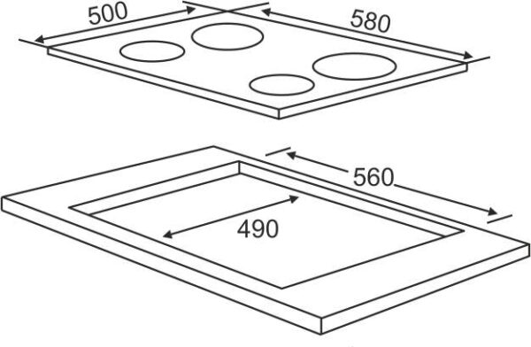Варильна поверхня Interline TK 4340 BK - 5